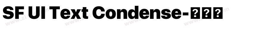SF UI Text Condense字体转换